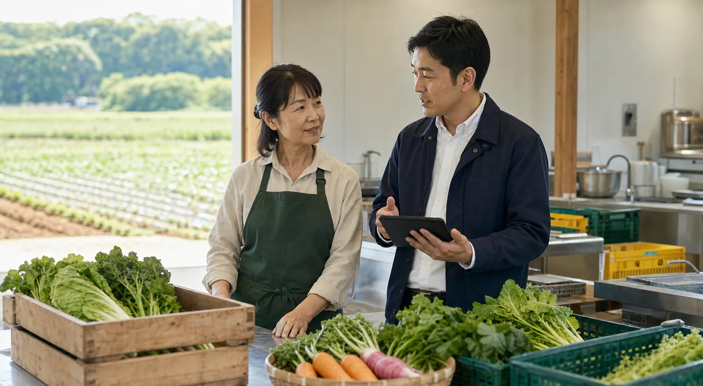 茨城の農業・食品事業について相談する経営者